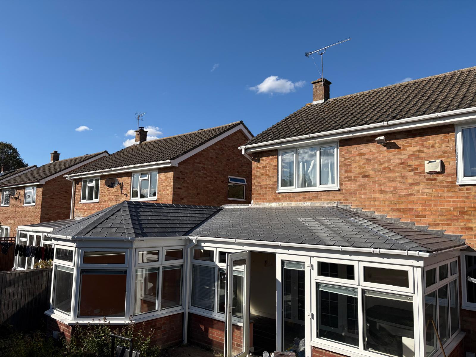 Bespoke cut roof finished